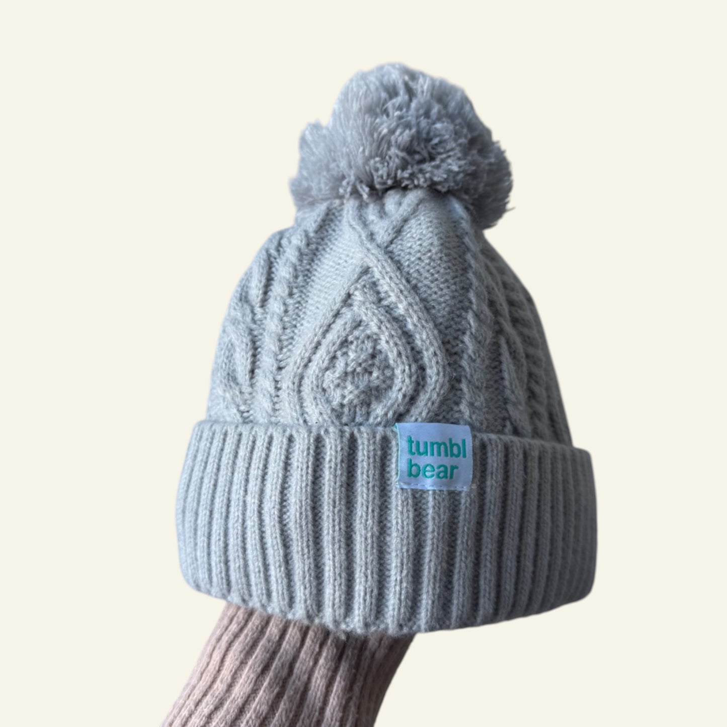 Tumbl Bear grey beanie size 1.5-3.5 years