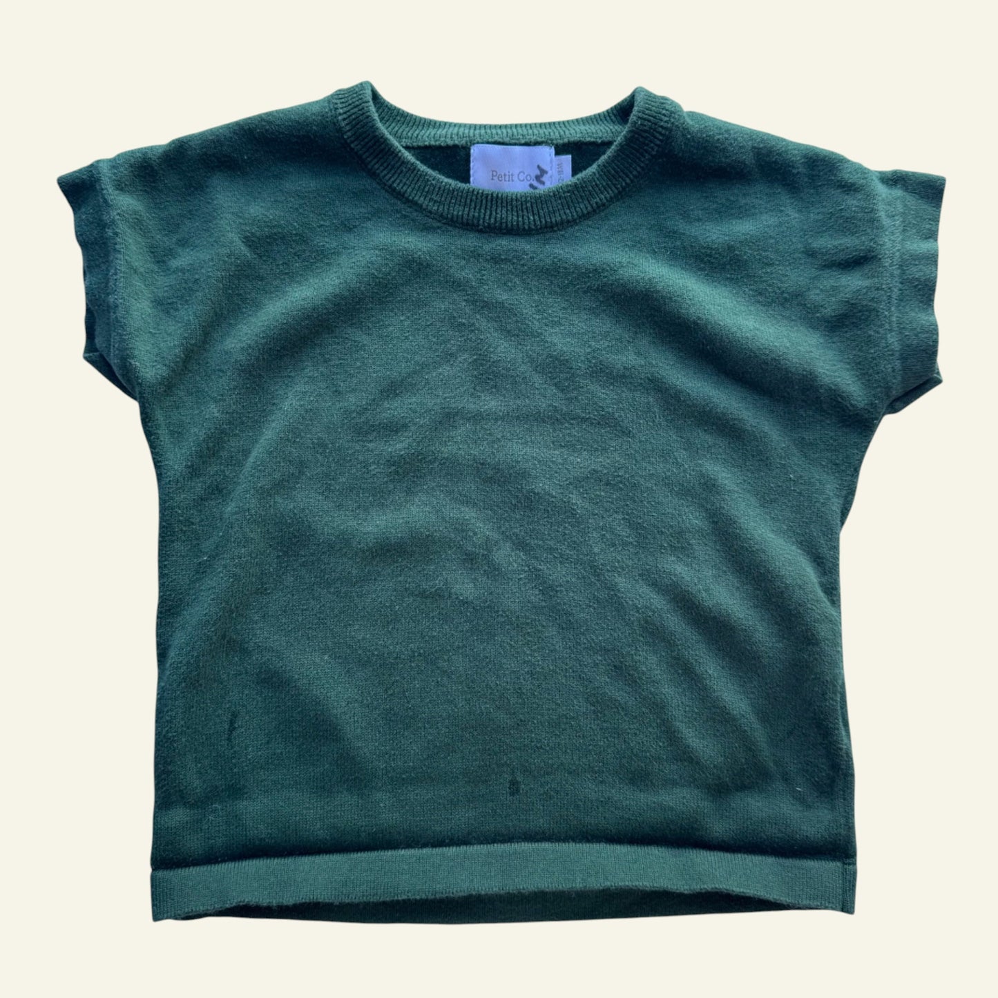 Petit Co green knit top size 12-18 months (name on tag)