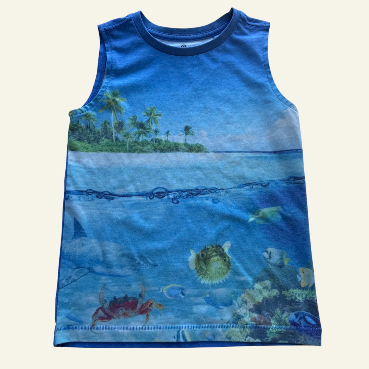 Target blue ocean sleeveless top size 5