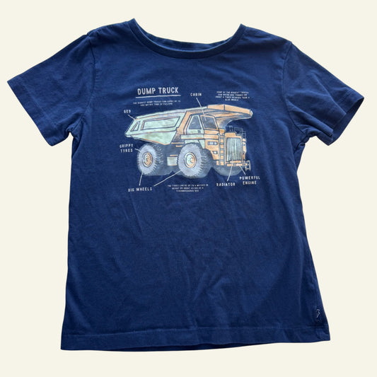 Target navy dump truck tshirt size 6