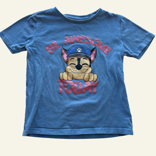 Paw Patrol blue Chase tshirt size 5