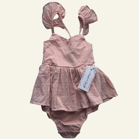 Arabella and Rose pink romper size 1 (BNWT)