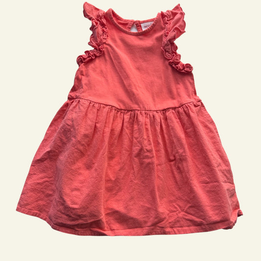Seed pink frill sleeve dress size 2