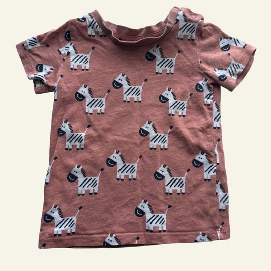 Seed orange zebra tshirt size 0