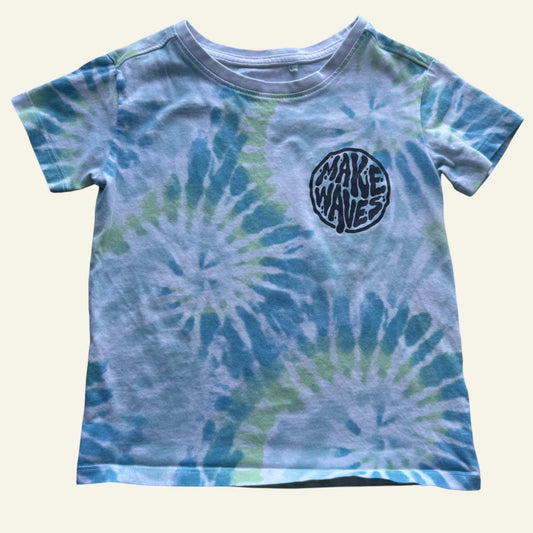 Anko blue and green tie dye tshirt size 5