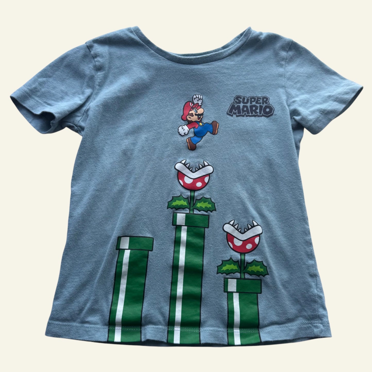 Super Mario blue tshirt size 5