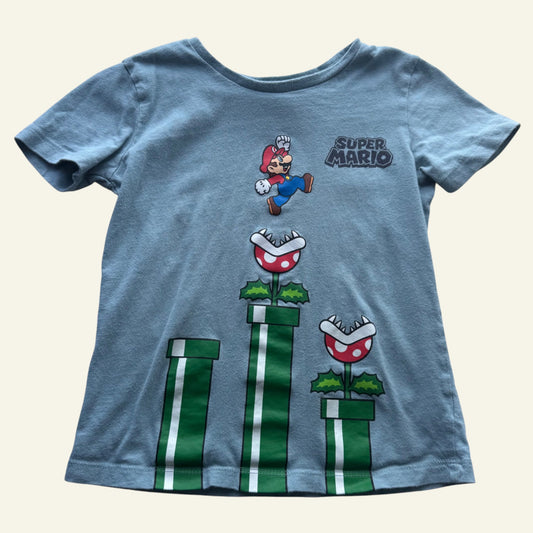 Super Mario blue tshirt size 5