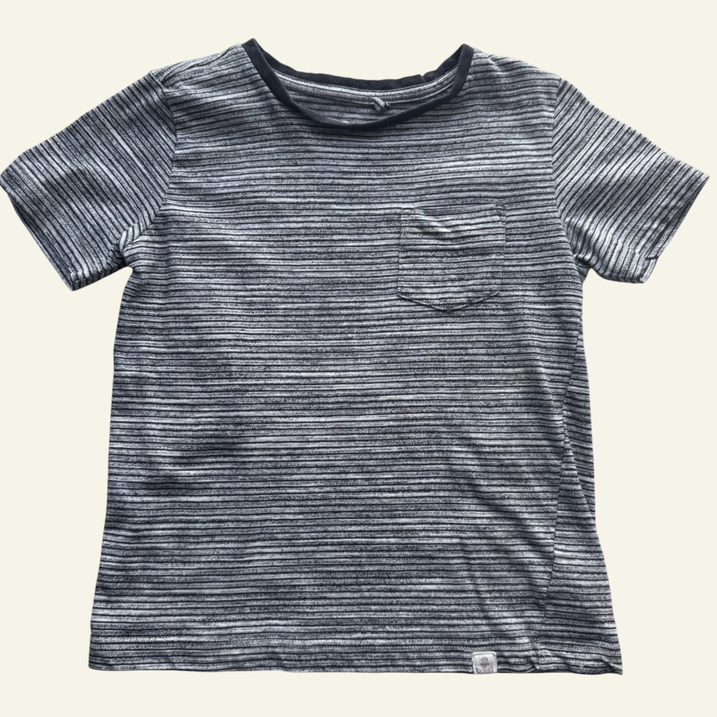 Target black and grey stripe tshirt size 5