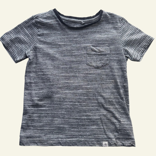 Target black and grey stripe tshirt size 5