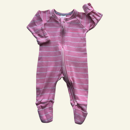 Bonds pink stripe wondersuit size 000