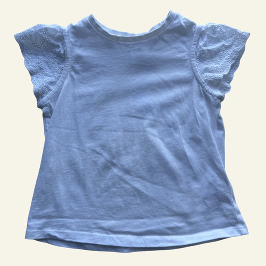 Target white frill sleeve top size 1 (2)