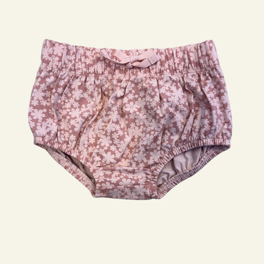 Hux pink floral bloomers size 1