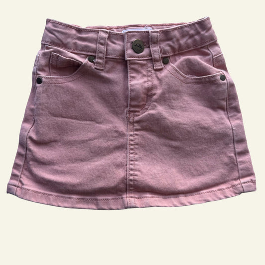 Jamie Kay pink denim mini skirt size 2 approx (tag faded)