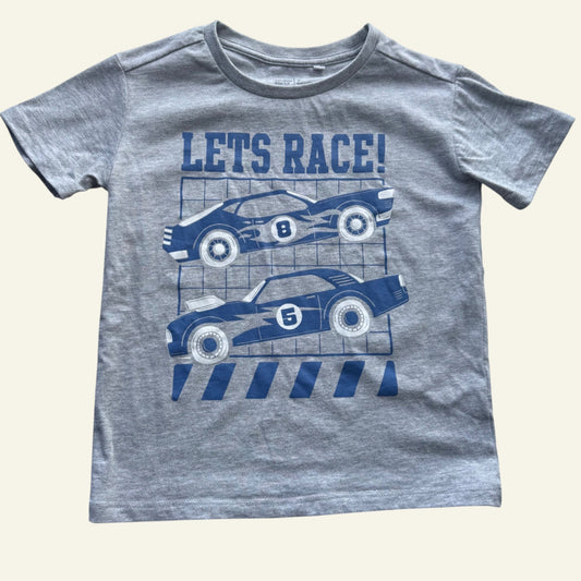 Anko grey lets race tshirt size 7