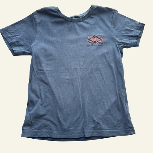 Quiksilver blue logo tshirt size 6