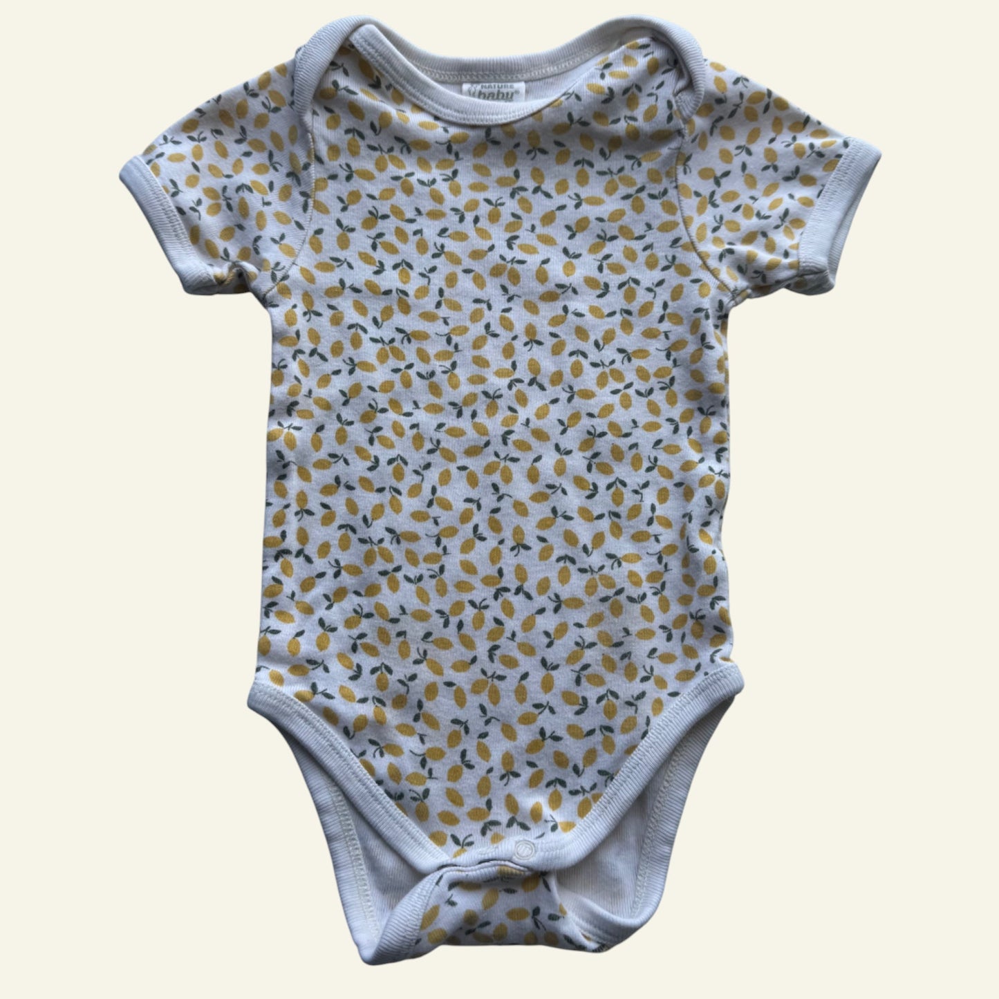 Nature Baby lemon bodysuit size 00