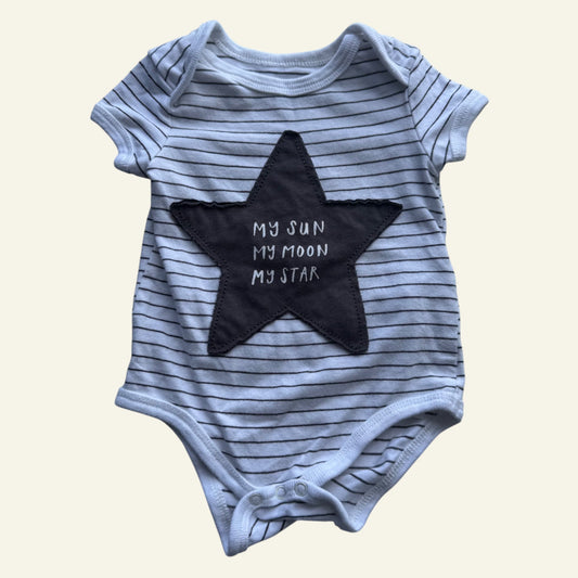 Cotton On star striped bodysuit size 00