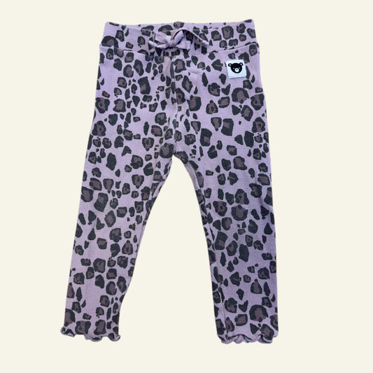 Hux purple leopard leggings size 1