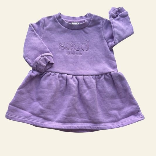 Seed purple long sleeve heritage dress size 00