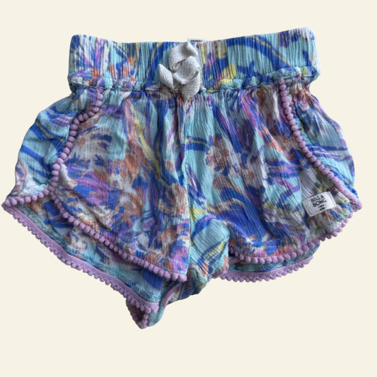 Billabong blue rainbow shorts size 0