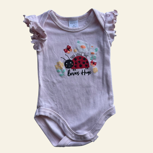 Baby Berry ladybird pink bodysuit size 00