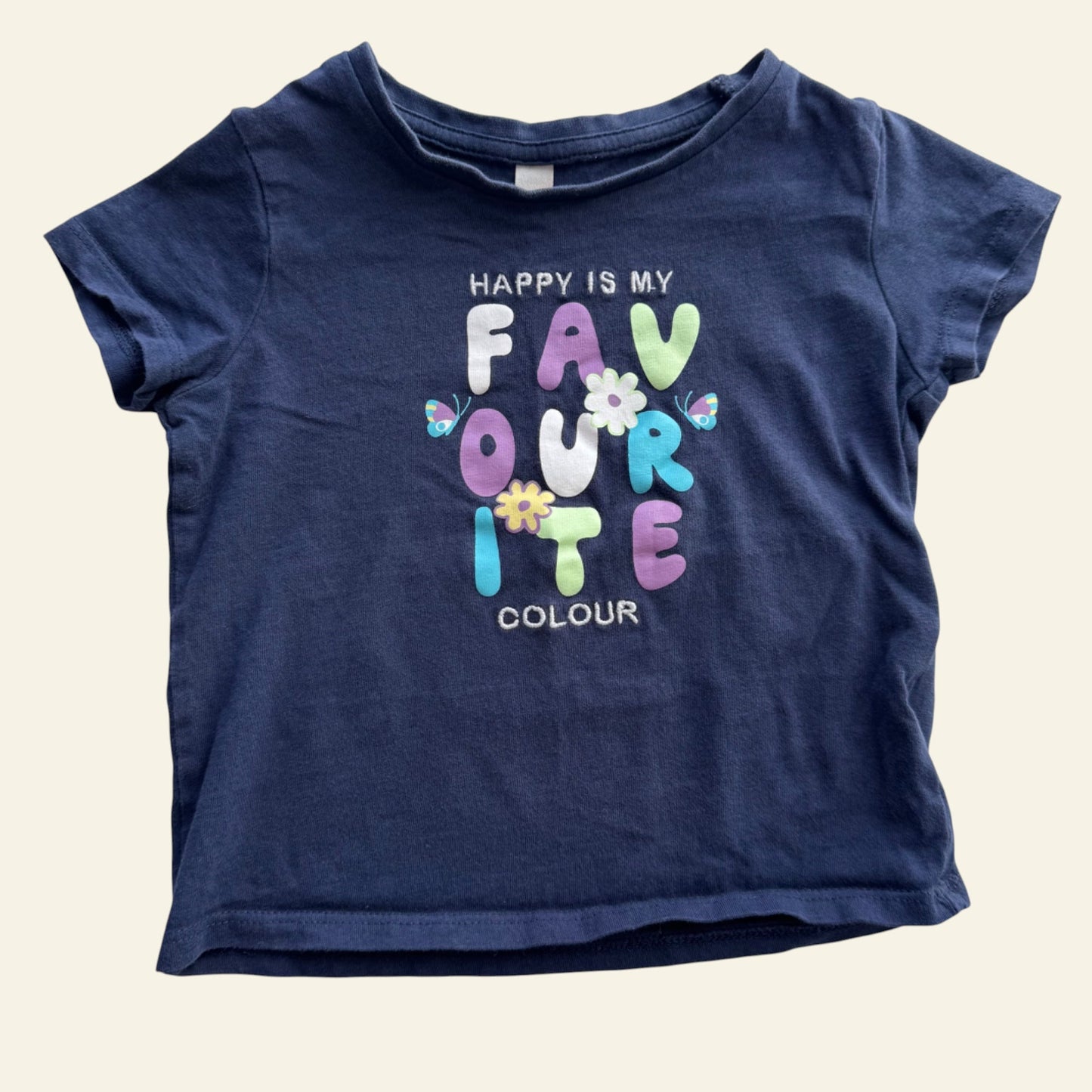 KID navy favourite colour tshirt size 1