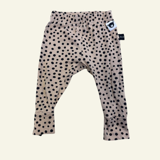 Hux pink polka dot leggings size 0