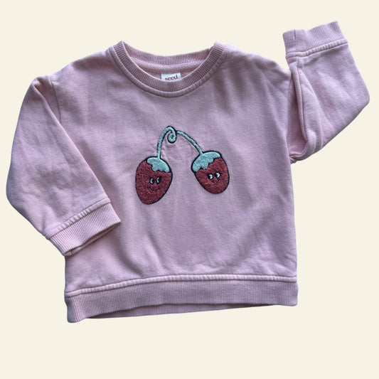 Seed pink strawberries jumper size 1
