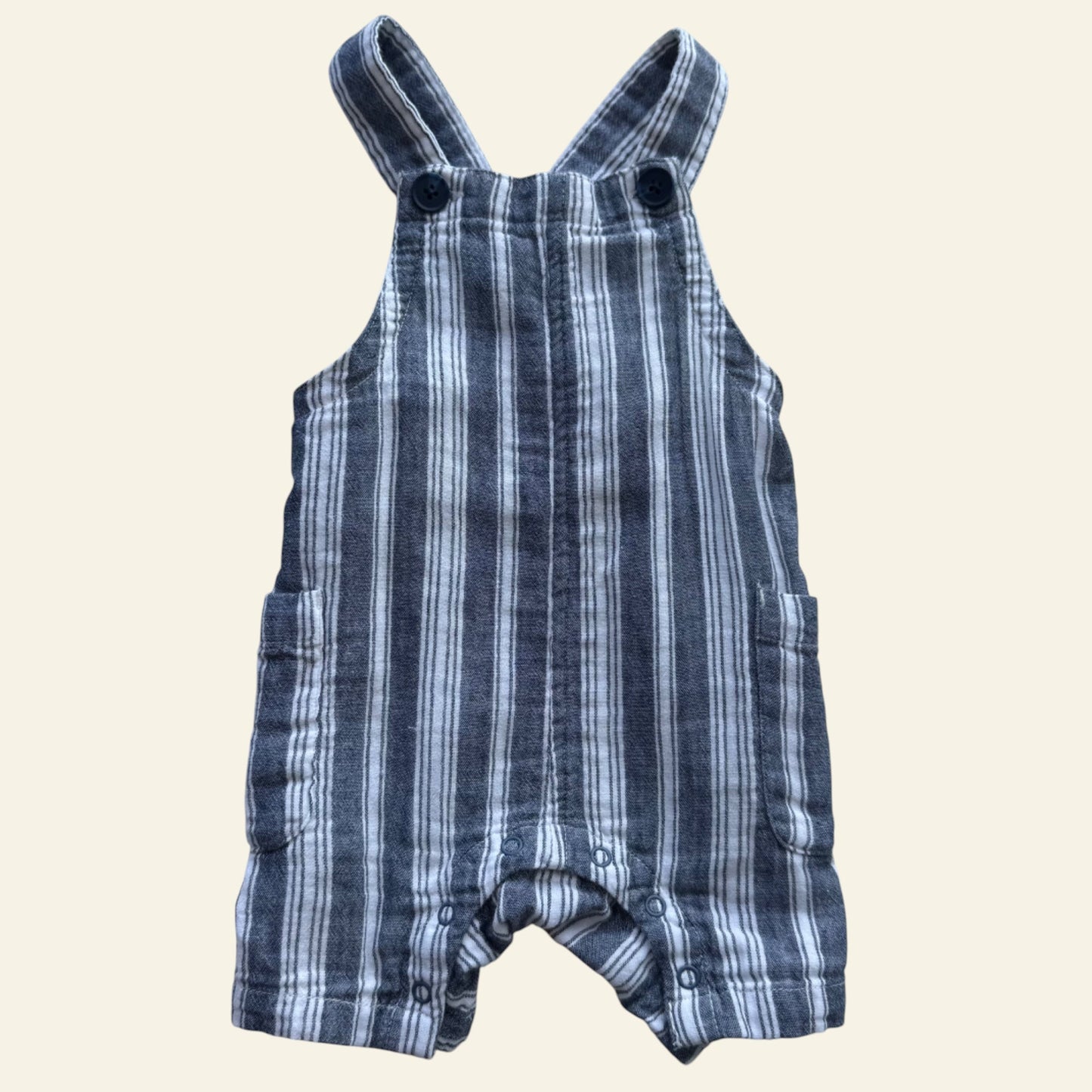 Country Road grey and white stripe overalls size 000