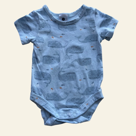Dymples blue whale bodysuit size 000