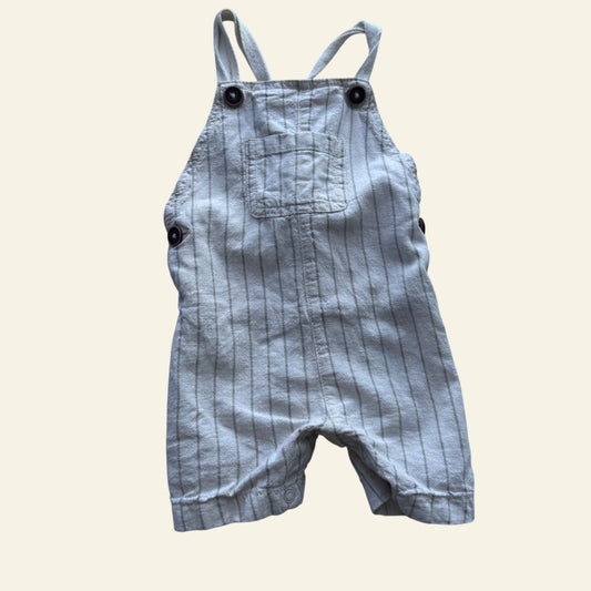 Anko beige stripe overalls size 0