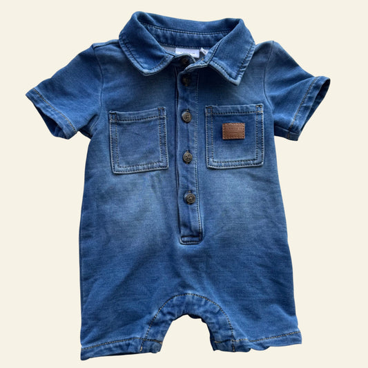 Name It blue denim romper size 2-4 months