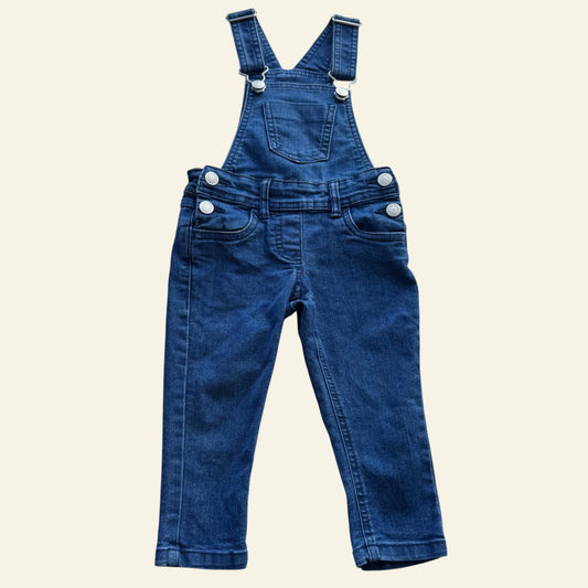 H&T blue denim overalls size 1