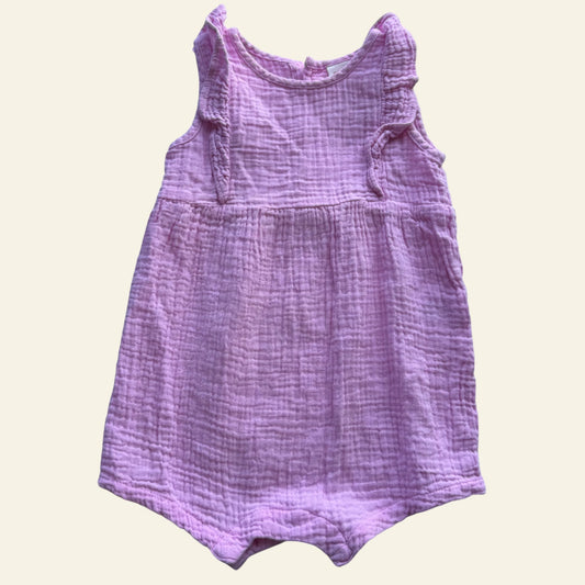 Seed pink frill romper size 0