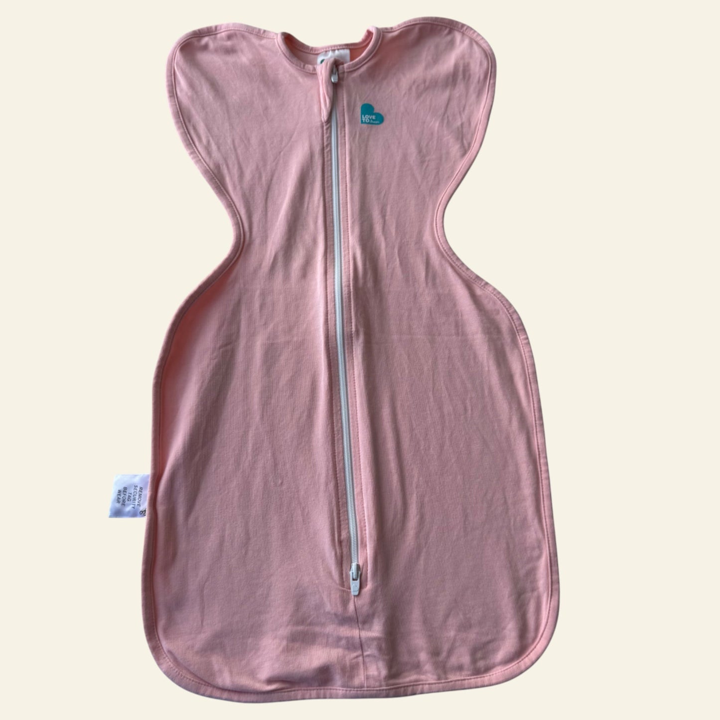 Love to Dream pink swaddle up size S (1.0 TOG)