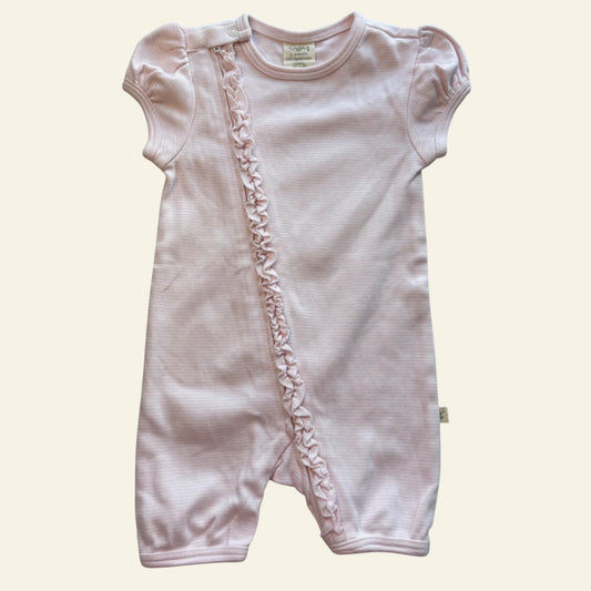 Tiny Twig pink stripe onesie size 00