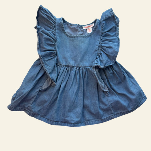Country Road blue frill top size 00
