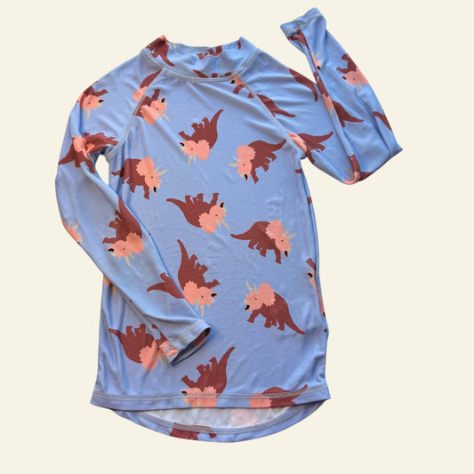 Cotton On blue dino swim rashie size 4