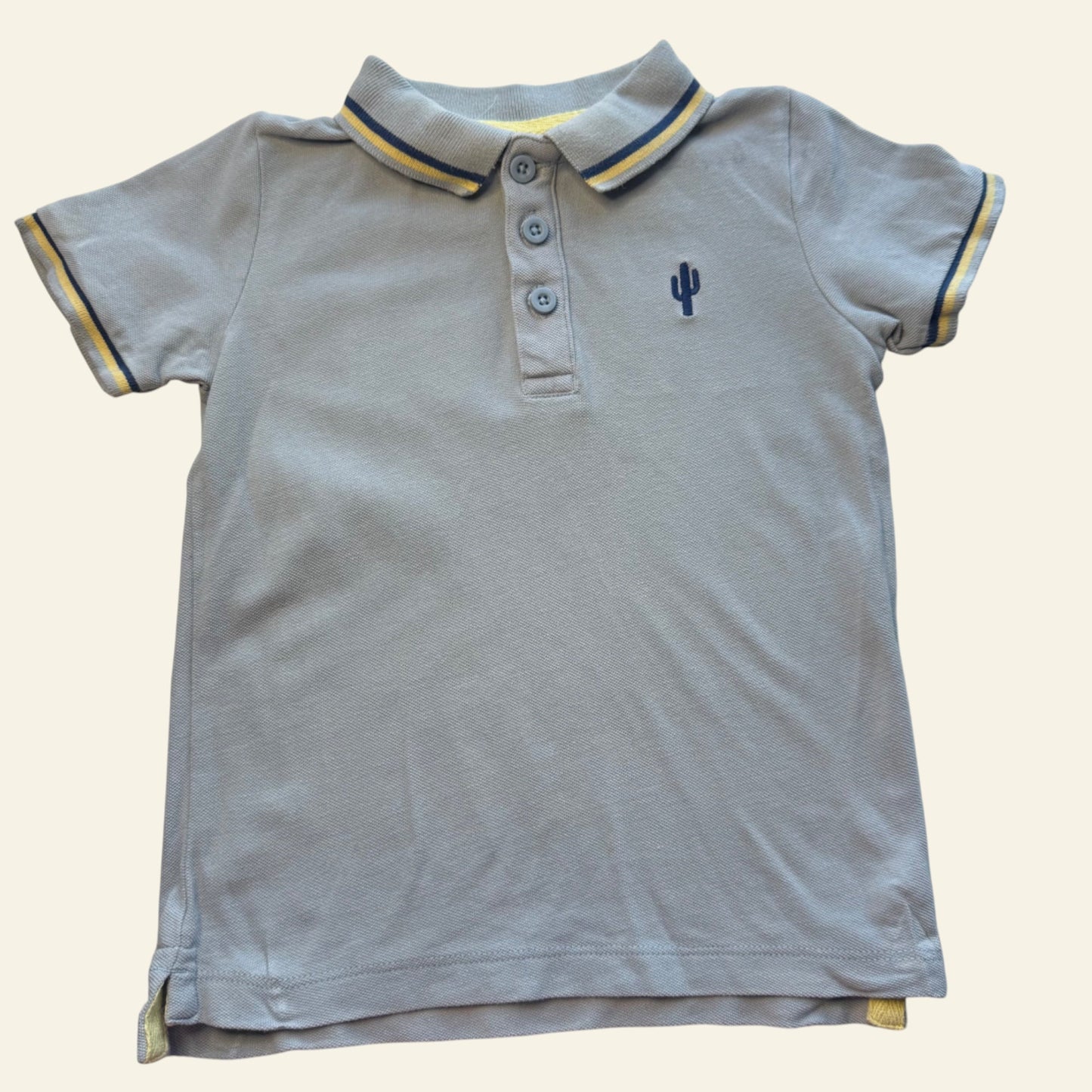 Brilliant Basics blue polo top size 3