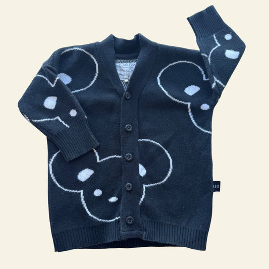 Huxbaby black knit cardigan size 00