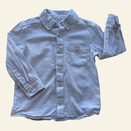 Target beige button up shirt size 3