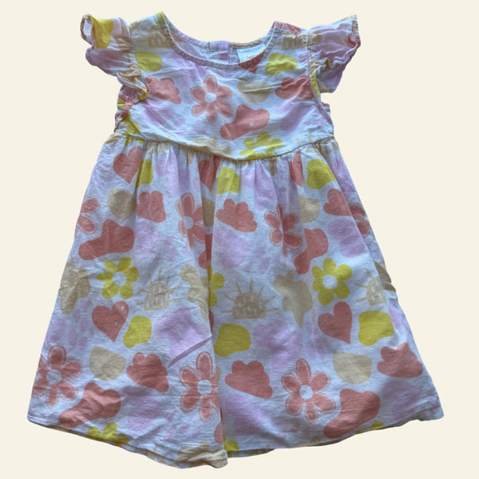 Sprout yellow and orange floral dress size 2