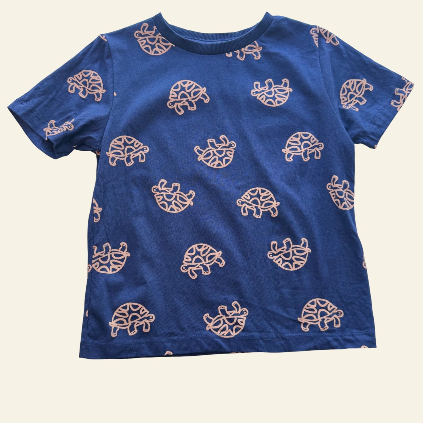 KID blue turtle tshirt size 3
