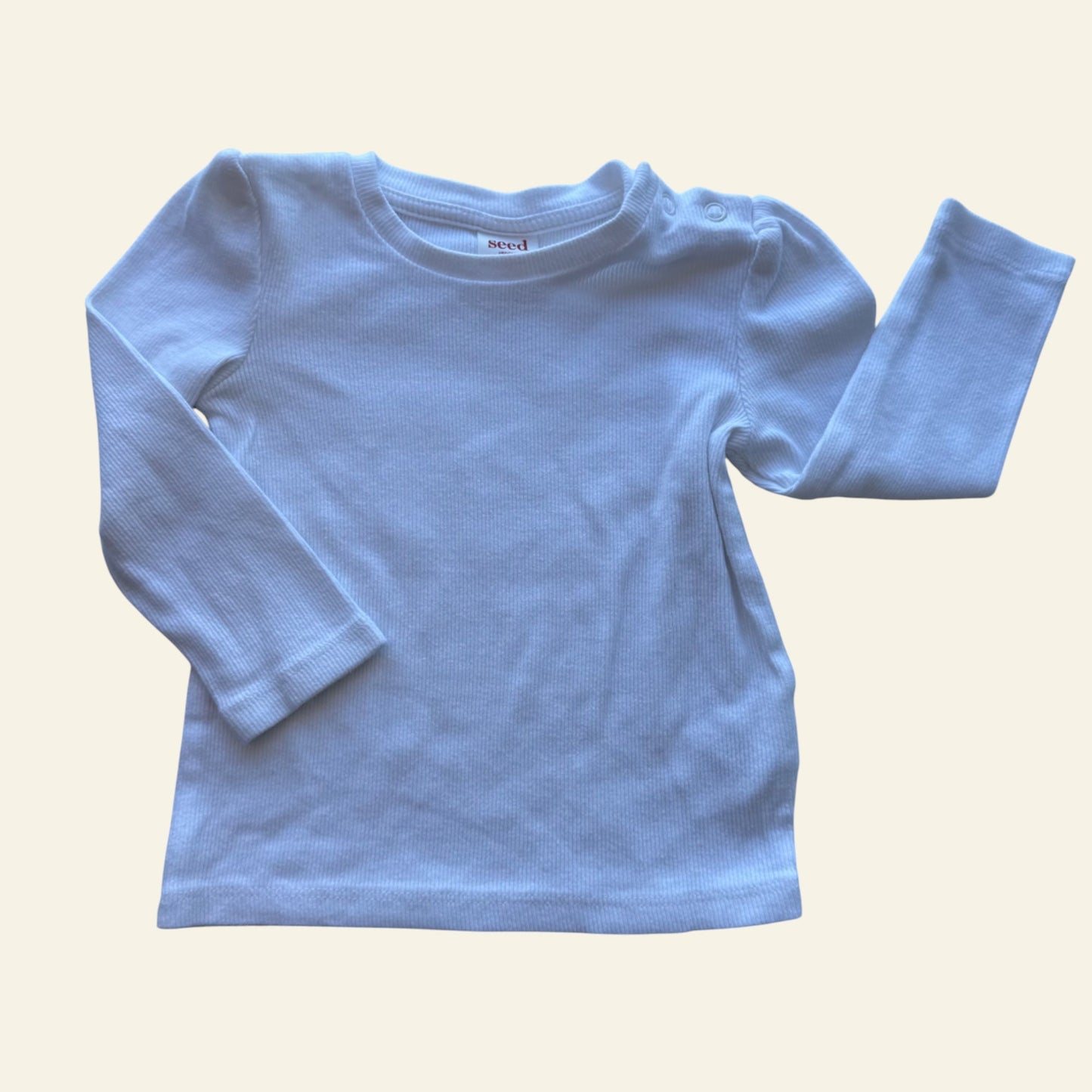 Seed white long sleeve top size 0