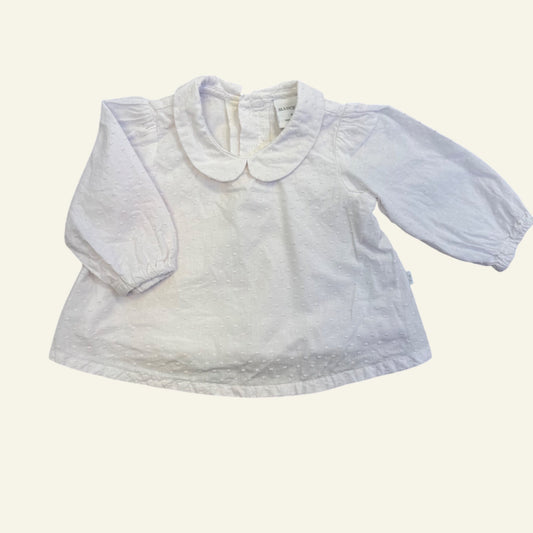 Marquise white Peter Pan collar top size 0