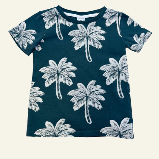 Target green tropical t-shirt size 2