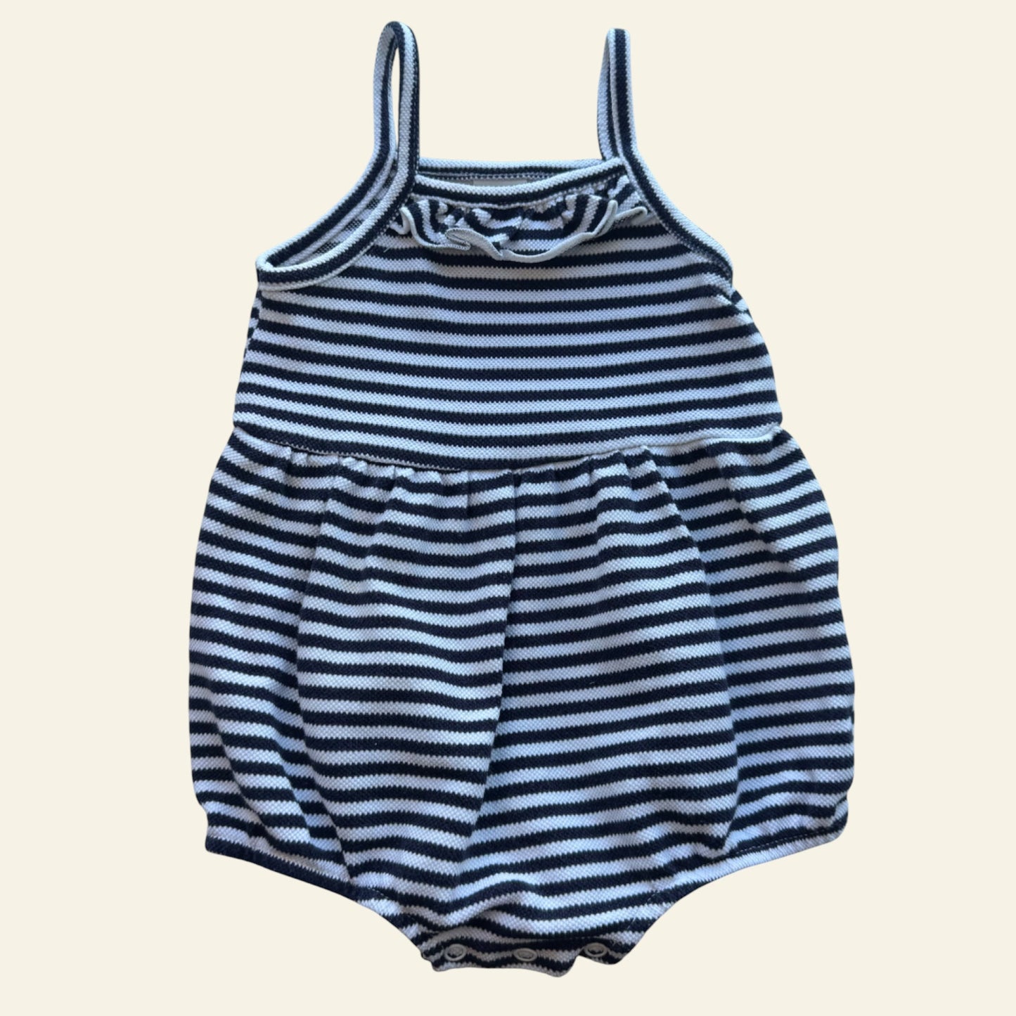 Seed black and white stripe romper size 0