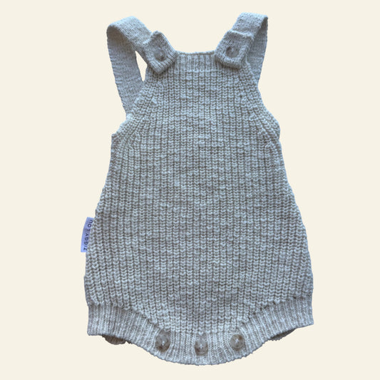 Ziggy Lou beige knit romper size 0000