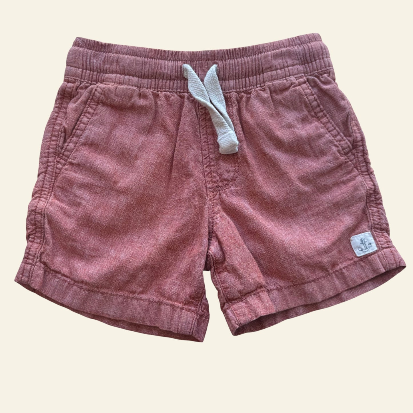 Target washed red shorts size 3