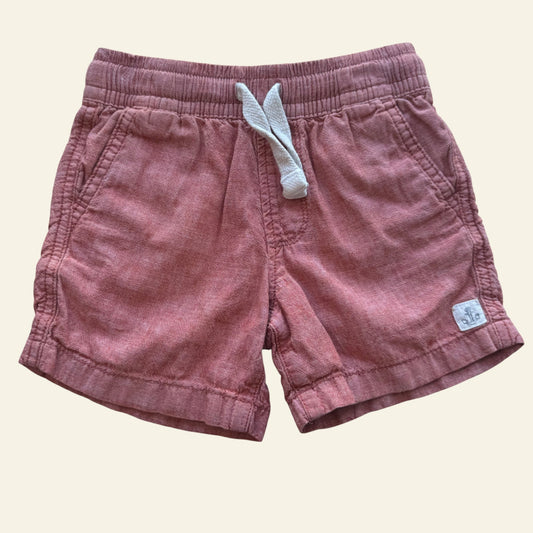 Target washed red shorts size 3
